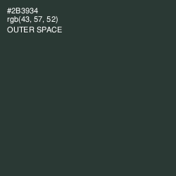 #2B3934 - Outer Space Color Image